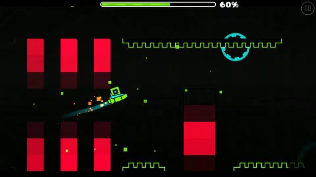 Прохождение уровня "Moving Obstacles" в игре geometry dash смотреть онлайн