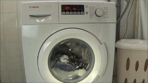 BOSCH WAB28220 washing machine, Easy-care Plus rapid Quick wash 30 degrees program test example. 28
