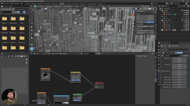 Blender Geometry Nodes - Trailer-City Generator смотреть онлайн