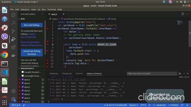 Read Excel Data in JS || Javascript || NodeJS ||xlsx || js смотреть онлайн