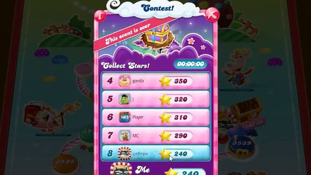 Candy Crush Dexter Contest Position 8