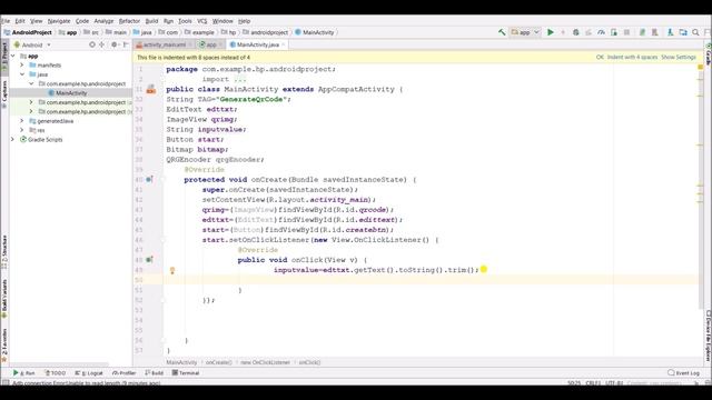 How to Create QR Code Generator for Android App in Android Studio смотреть онлайн