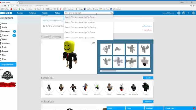 My roblox profile (changed the skeleton legs to roblox 2.0 like the rest) смотреть онлайн