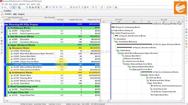 How To Add Assign Calculate Est Weight Apply Top Down Estimation In Primavera P6 | Weightages | p6 смотреть онлайн