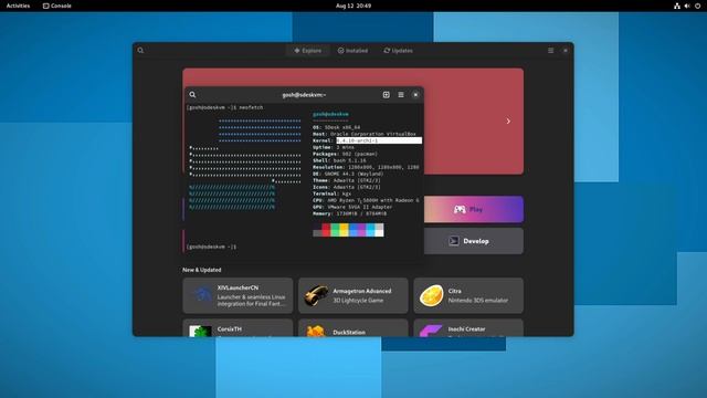 SDESK Linux - Its a Canadian Arch Distro with Gnome смотреть онлайн