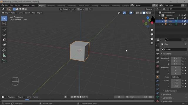2. Blender. Навигация | 3D Viewport (Перемещение в 3D) смотреть онлайн