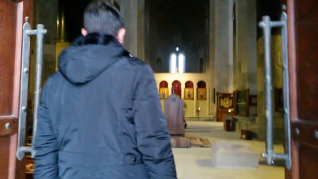 Церковь Баграти в Кутаиси, Грузия, 08.01.2015 смотреть онлайн