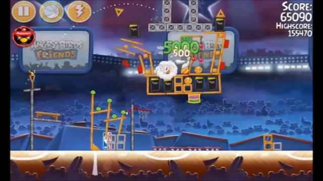 Angry Birds Seasons NBA All Star HAM Dunk 4 13 Walkthrough Guide 3 Stars смотреть онлайн