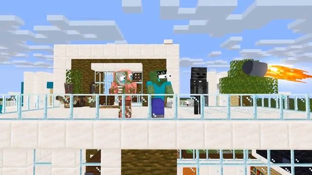 Monster School : ZOMBIE APOCALYPSE REVENGE - Minecraft Animation смотреть онлайн