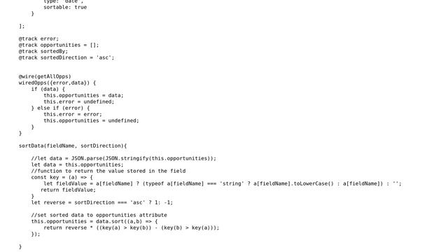 Salesforce: Why without the JSON.parse method, I can't sort the data in lightning-datatable? смотреть онлайн