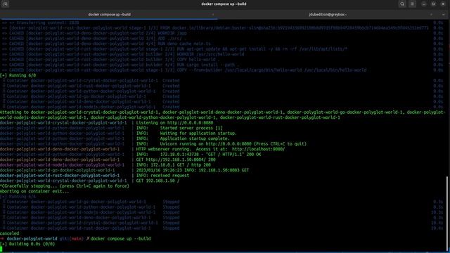 Docker Polyglot World - API Tests смотреть онлайн