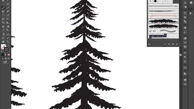 How to make Mountains & Tree Range Vector Illustration - Adobe Illustrator - Part 1 of 3 смотреть онлайн