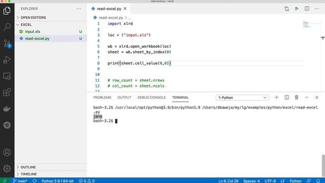 [Live Demo] Read Excel Files In Python Using XLRD | XLRD Tutorial | Read XLS Files Using XLRD смотреть онлайн