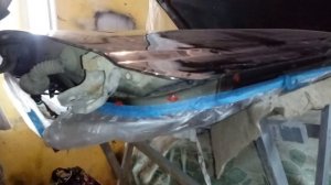 6)Ремонт и покраска двери Lifan Solano.