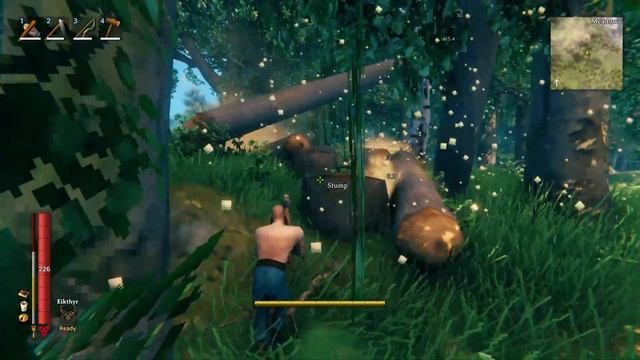 Get Fine Wood Early without Troll or Bronze Axe in Valheim смотреть онлайн