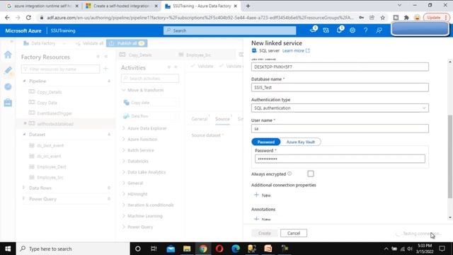 Setting up Self Hosted Integration runtime in Azure Data Factory | ADF tutorial part 17 смотреть онлайн