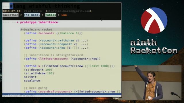(ninth RacketCon): Vlad Kozin – #lang wishful thinking (will! it be so) смотреть онлайн