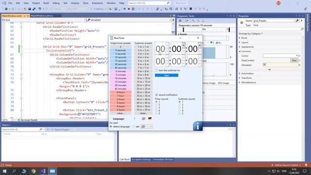 11. XAML Binding and Value Converters | WPF C# Timer смотреть онлайн