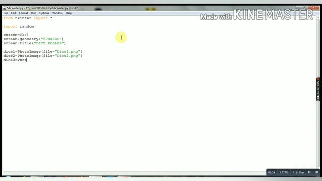 Making an simple || DICE ROLLER || using tkinter module in python смотреть онлайн
