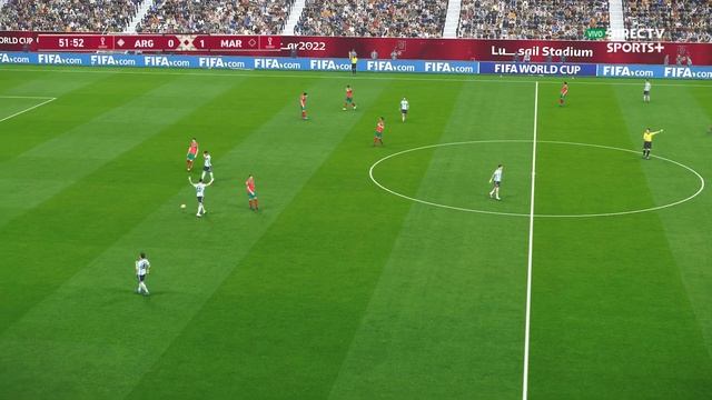 ARGENTINA vs MOROCCO | FIFA WORLD CUP QATAR 2022 FINAL | EFOOTBALL REALISTIC GAMEPLAY смотреть онлайн