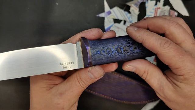 Обзор ножа, сталь м398, карбон, тимаскус. смотреть онлайн