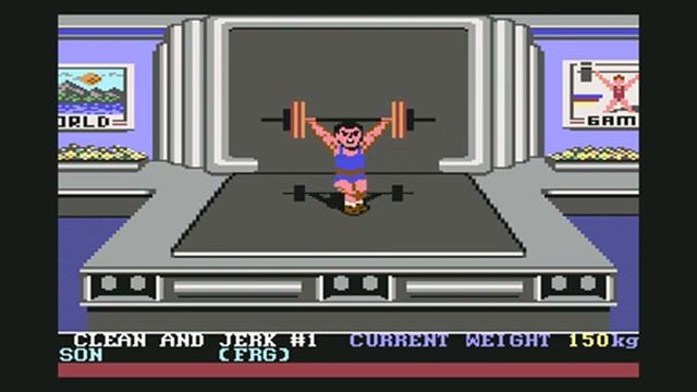 World Games | Weightlifting C64 смотреть онлайн