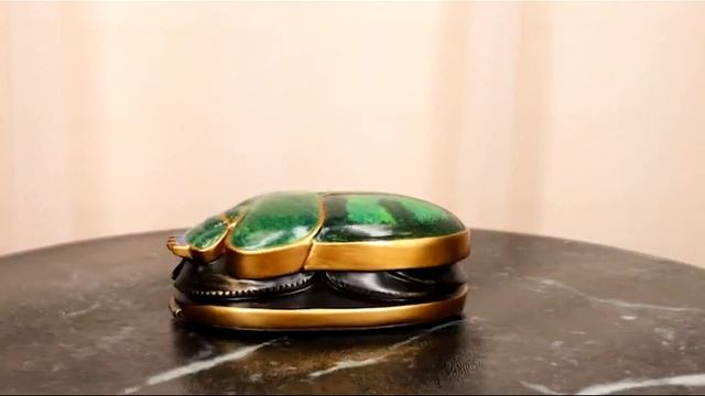 Ebros Egyptian Scarab Oracle Amulet 4" Long Symbol of Rebirth Green Scarab Figurine смотреть онлайн