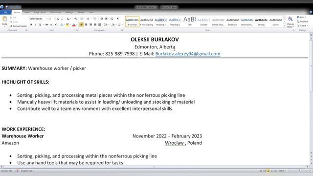 Оформляем резюме по канадскому образцу , подаемся на работу #cuaet #edmonton #life #ukraine #enjoy смотреть онлайн
