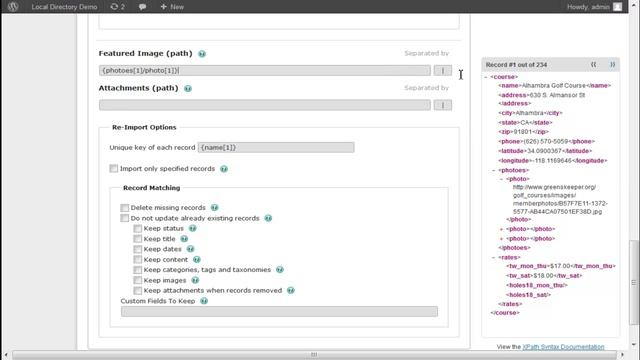 WP All Import - WordPress Local Directory Demo With Golf Course XML Feed смотреть онлайн