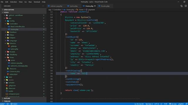 CodeIgniter 4 | İyzico API Ödeme Formu Oluşturma ve Kredi Kartı ile Ödeme Alma смотреть онлайн