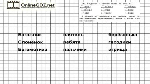 Упражнение 282 — Русский язык 3 класс (Бунеев Р.Н., Бунеева Е.В., Пронина О.В.) Часть 2 смотреть онлайн