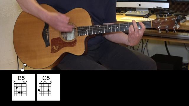 Whatever - Oasis - Acoustic Guitar - Chords смотреть онлайн