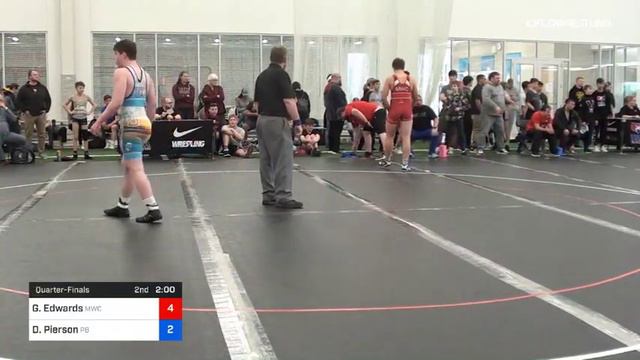 85 Kg Quarterfinal Gabe Edwards MWC Wrestling Academy Vs David Pierson Phillipsburg смотреть онлайн
