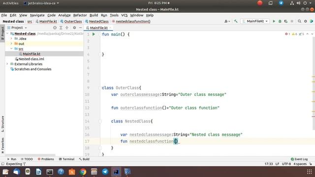Kotlin Nested class and how to create nested class смотреть онлайн