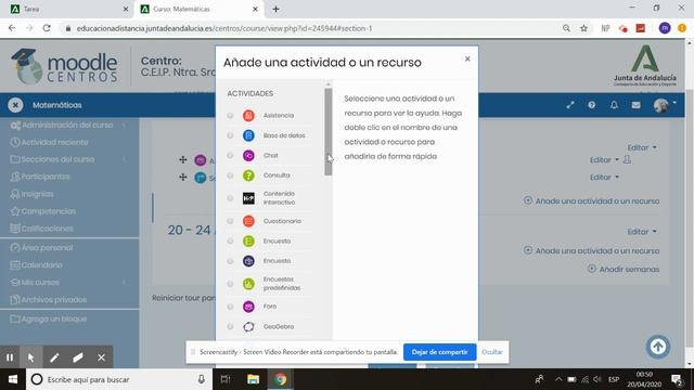 04 MOODLE CENTROS 4:Añadimos actividades y recursos a nuestra clase. смотреть онлайн