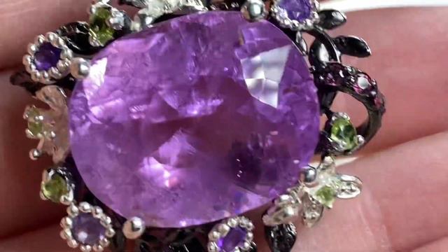 Кольцо с кунцитом из коллекции SERGEMS смотреть онлайн