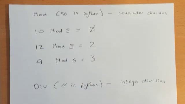 Modulo and Integer Division смотреть онлайн