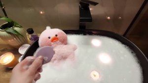 [утка лалафанфан]#купаем уточку лалафанфан??