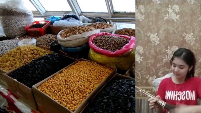 Узбекистан талантливый девушка очень красиво играет на четырёх струныВнациональный инструмент тамбу смотреть онлайн