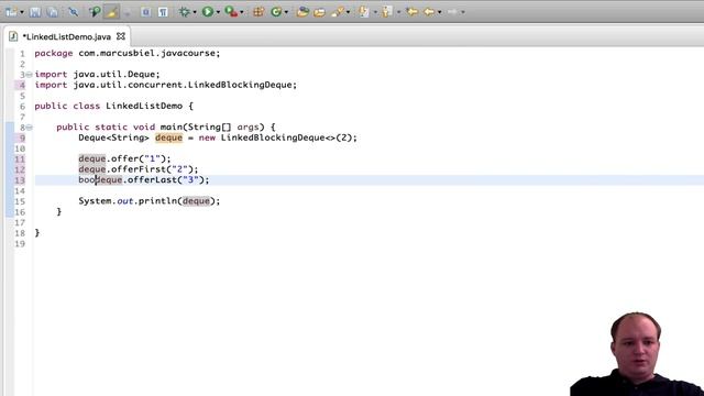 java.util.LinkedList with Coding session смотреть онлайн
