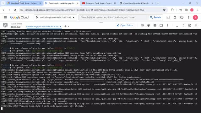 Dataflow: Qwik Start - Python - 41253423 - 2023. смотреть онлайн