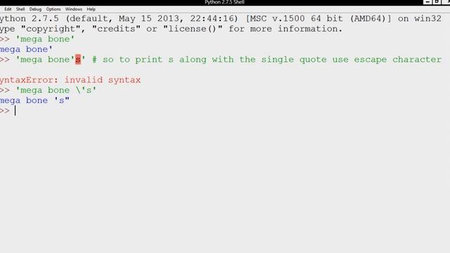 PYTHON STRING AND PRINT FUNCTION смотреть онлайн
