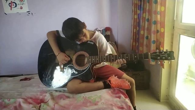 My 1st day with guitar... смотреть онлайн