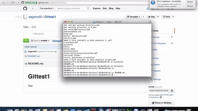 How to create Github repository and clone the repository to local system (Mac) смотреть онлайн