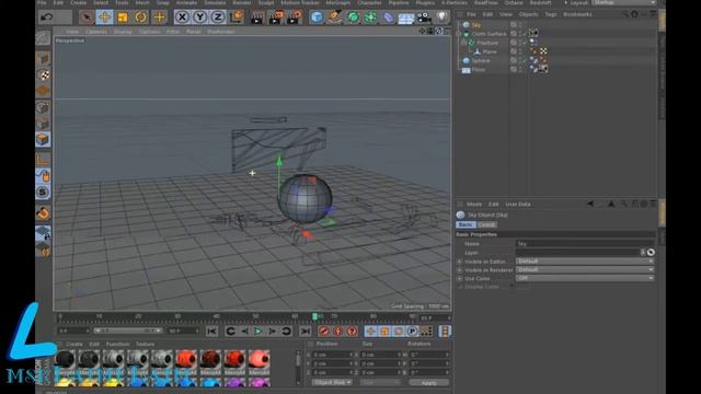 Cinema 4D tutorial:Разрушение объекта смотреть онлайн