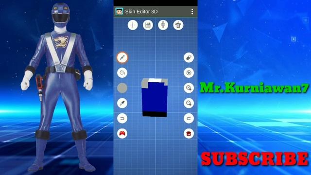 Skin Minecraft Super Sentai - Engine Sentai Go-Onger - Go-On Blue смотреть онлайн