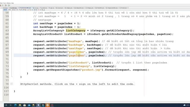 JavaWeb : Paging path2 , Show detail product , Fillter follow category смотреть онлайн