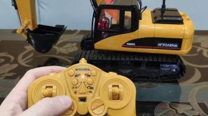 Обзор экскаватора на пульте управления Игроленд. Игрушечный экскаватор
