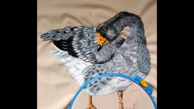 Вышитая картина "Гусыня на отдыхе" смотреть онлайн