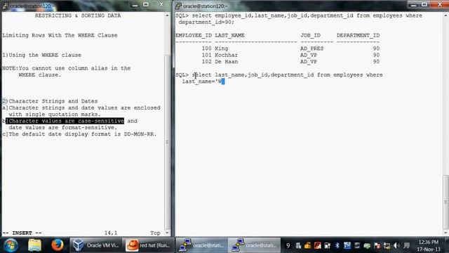 2.1 Limiting rows with where clause смотреть онлайн